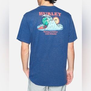 NWT! Hurley Everyday Regrind Earth and Surfs Short Sleeve T Shirt Sz Medium
